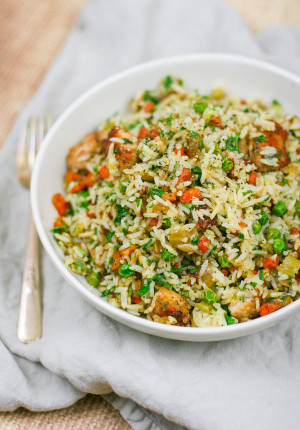 Easy Herbed Chicken and Rice - Happily From Scratch
