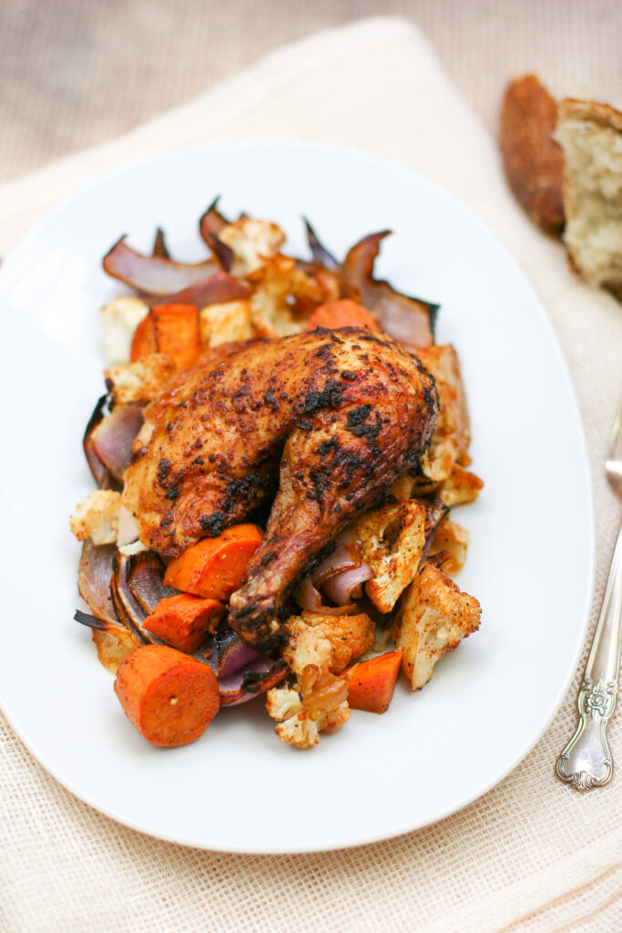 Moroccan Roasted Chicken and Vegetables-6