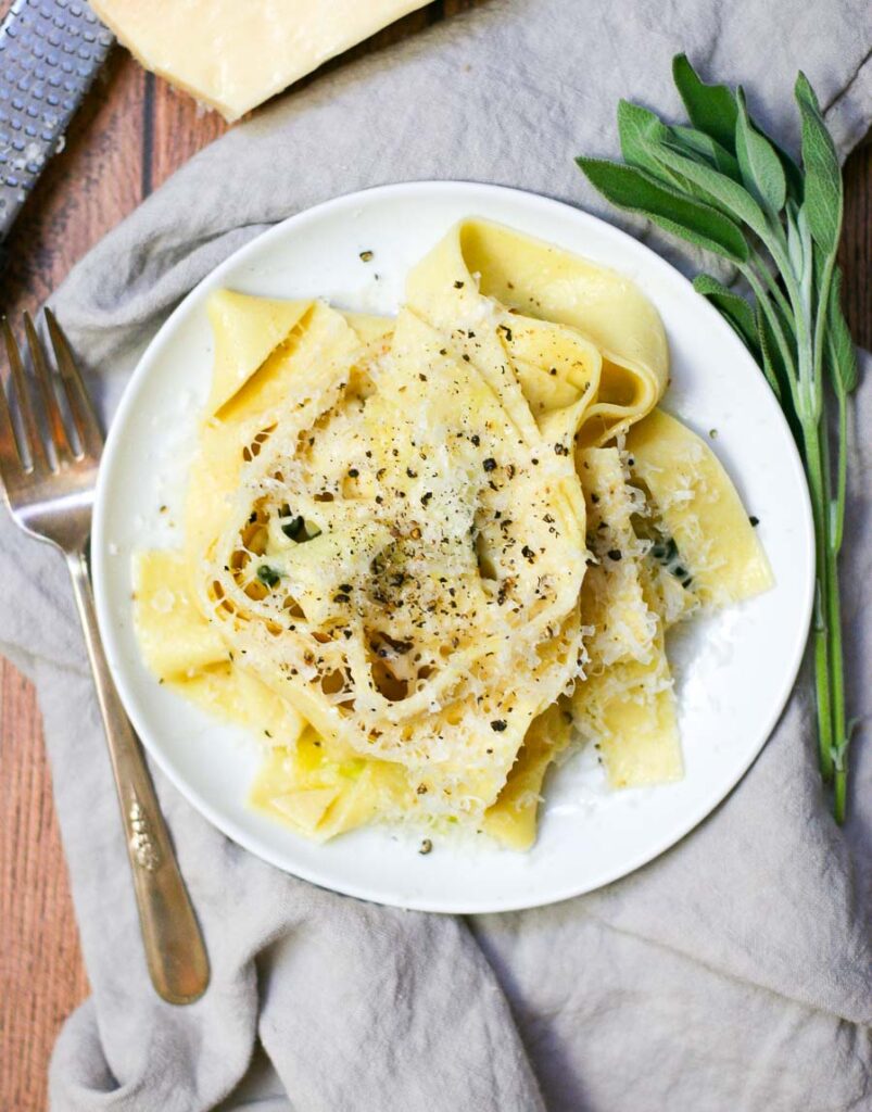 Pappardelle with Brown Butter Sage Sauce