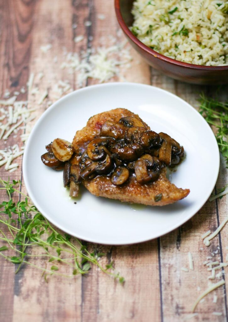 Chicken Breasts with Balsamic Mushrooms